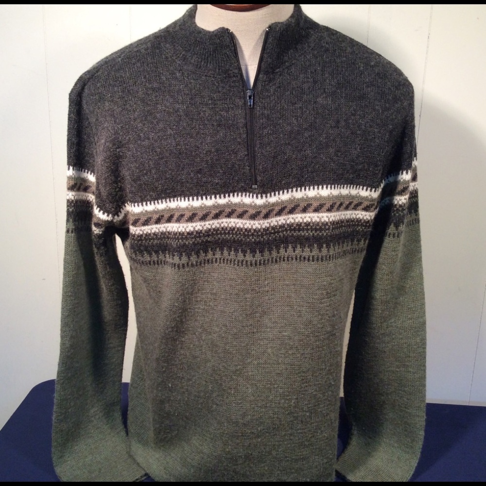 SIMS Snowboard 1/4 zip mens sweater made USA